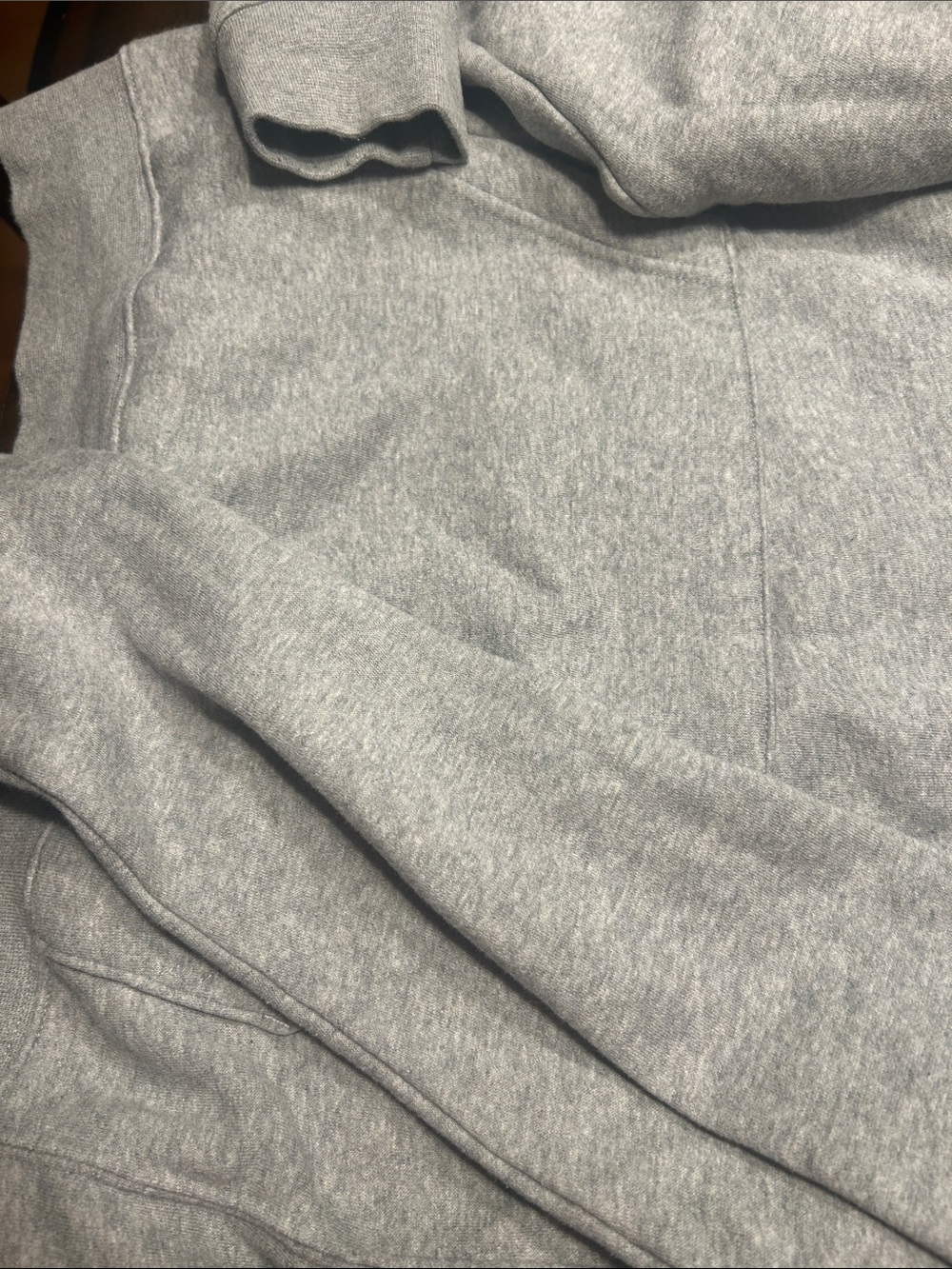 Nike Gray Pullover Hoodie with White Swoosh - Picture 5 of 5